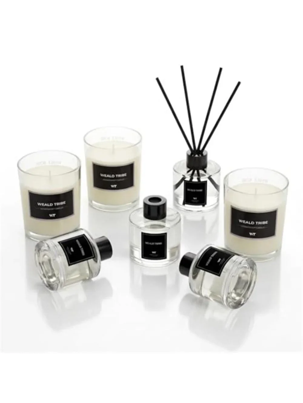 Reed Diffuser Set of 3 for Bathroom Air Fresheners, Oil Diffuser Sticks